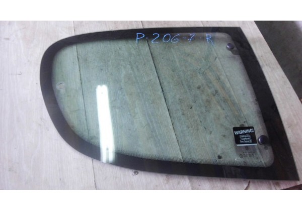 Скло праве заднє, жабра, купе Peugeot 206